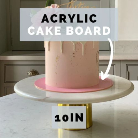 10 Inch Clear Acrylic Cake Board